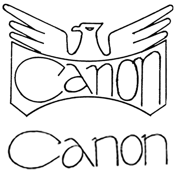 初めての「Canon」ロゴ