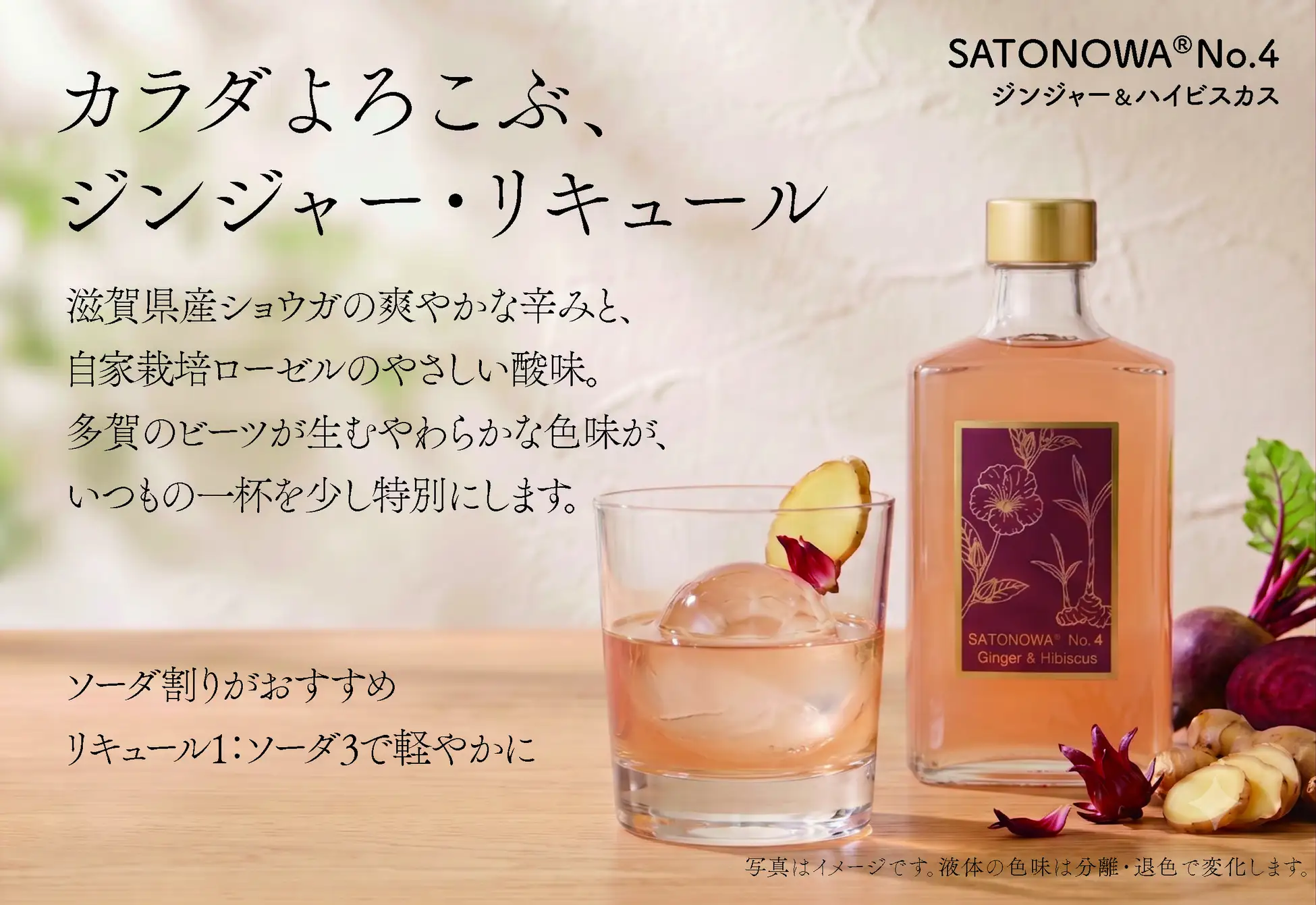 SATONOWA® No.4 ジンジャー＆ハイビスカスの紹介