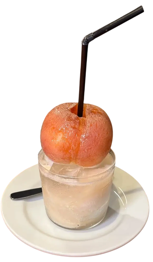 夏限定『丸ごと桃スカッシュ』