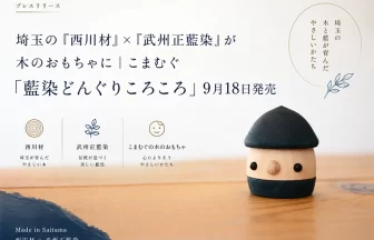 木のおもちゃ「藍染どんぐりころころ」