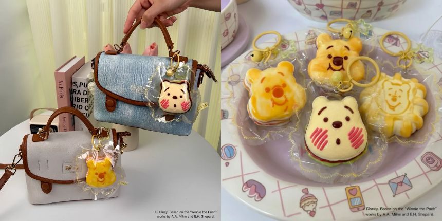 プーさん マシュぷにスクイーズバッグキーホルダー