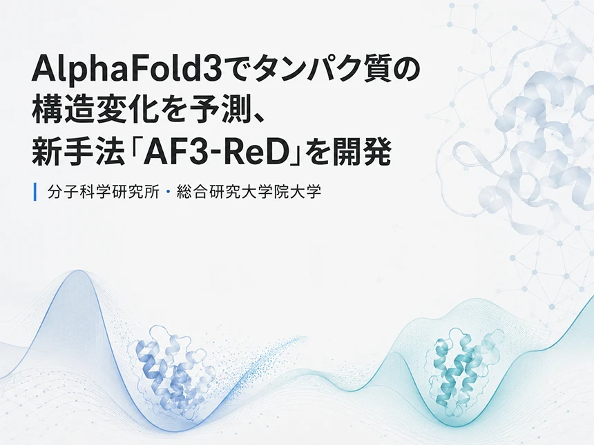 タンパク質の「構造変化」を予測する新手法「AF3-ReD」