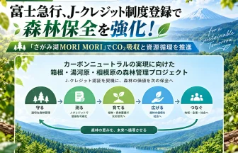 富士急行が森林保全と森林資源の循環利用を推進