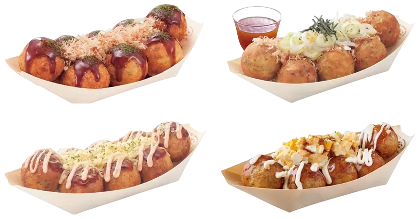 たこ焼のラインナップ