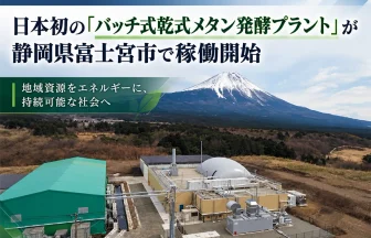 バッチ式乾式メタン発酵プラント
