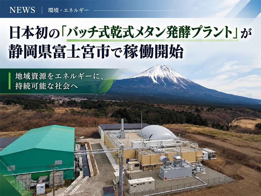 バッチ式乾式メタン発酵プラント