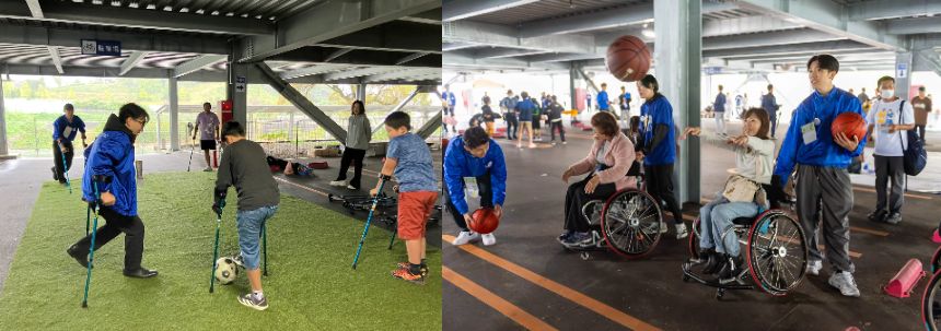 アンプティサッカーと車いすバスケット